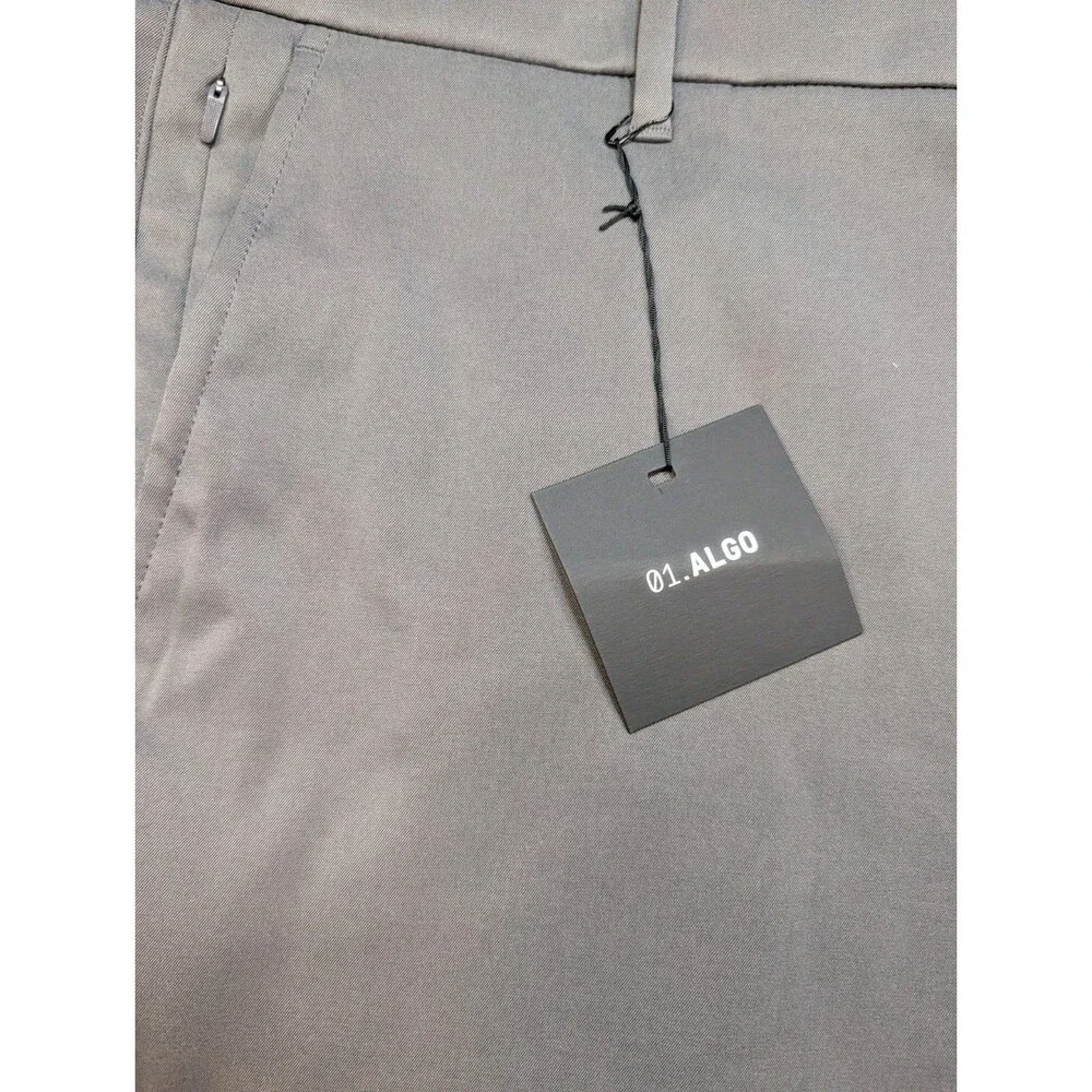 NWT 01.ALGO Performance Straight Chino Pants Gray Men's Size  38x32